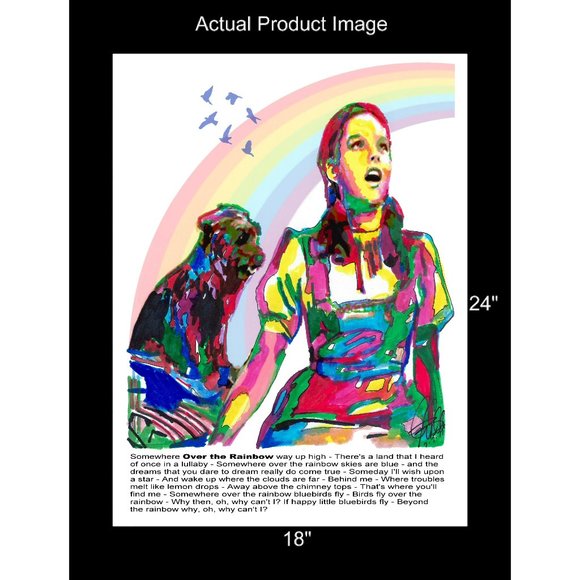 Dorothy Gale Cowardly Lion The Wizard of Oz Poster Print Wall Art 18x24 - Picture 3 of 8